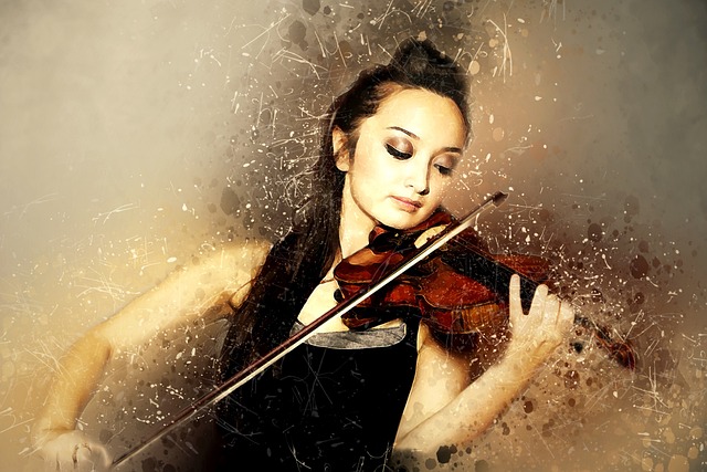 solo violinist, playing, artist, stringed, female, professional, diana yukawa, musician, instrument, entertainment, violin, music, classical, fiddle, performance, sound, digital enhancement, digital art, portrait, digital manipulation, photo art, brown music, brown art, brown portrait, brown digital, violin, violin, violin, violin, violin
